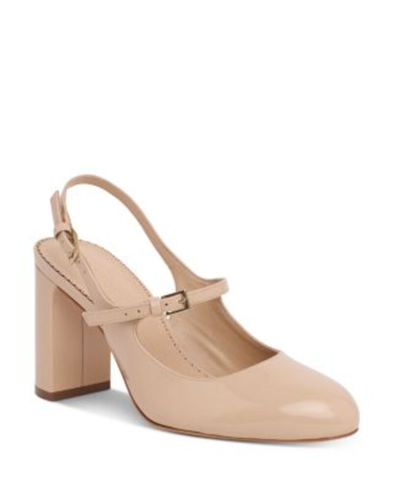サンク セプト レディース シューズ パンプス Cinq Sept Womens Lola Patent Mary Jane Slingback Pumps Nude