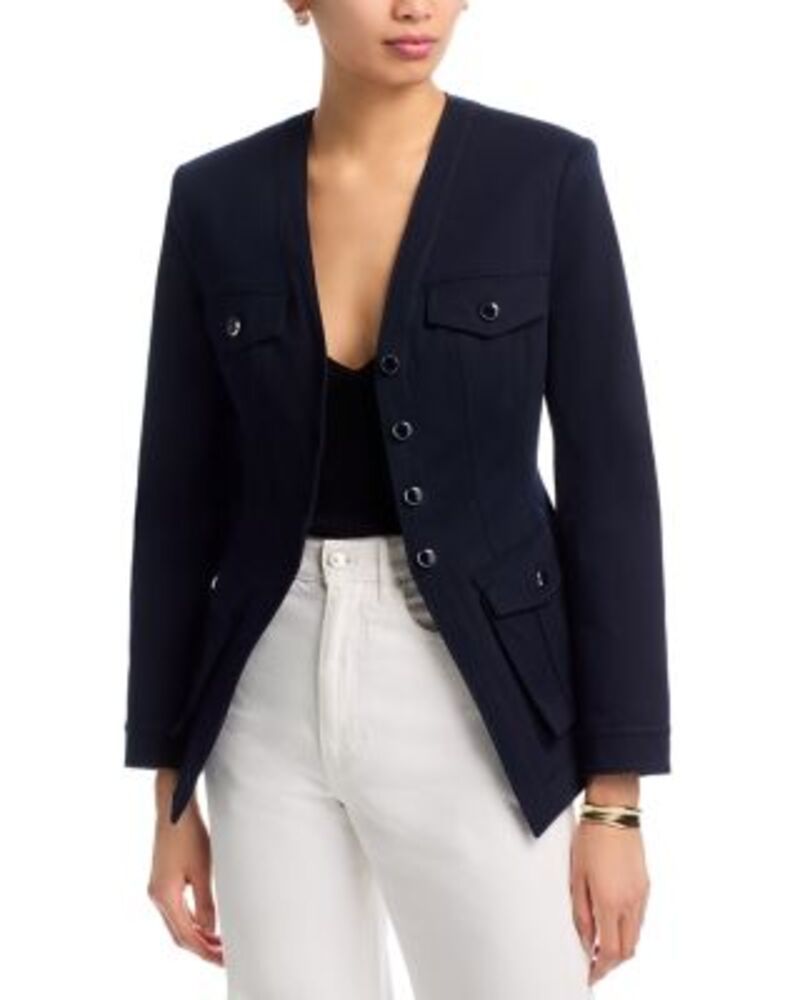 ヴェロニカ ベアード レディース アウター ジャケット・ブルゾン Veronica Beard Pendle Dickey Jacket Navy ネイビー
