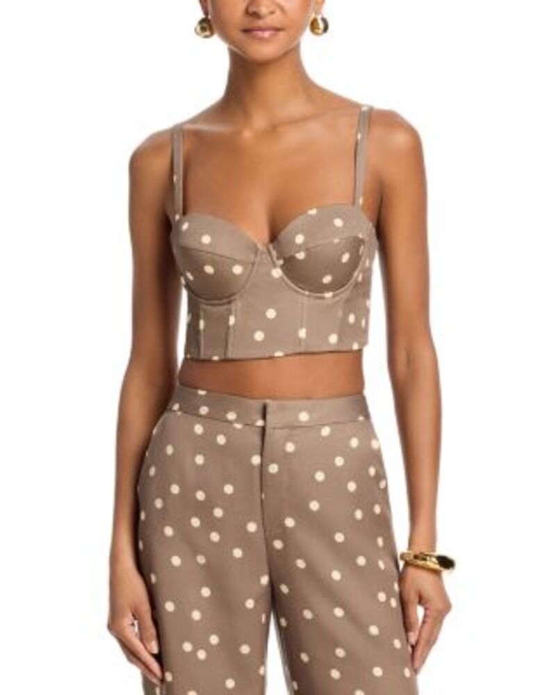 ラジャンス レディース アンダーウェア ブラジャー LAGENCE Sonya Bralette CardamomEcru Polka Dot エクリュ