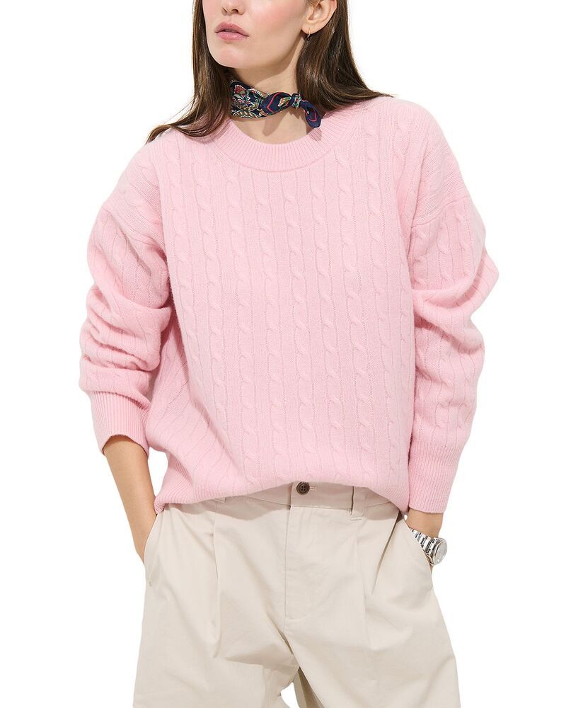 アレックスミル レディース アウター ニット・セーター Alex Mill Charlie Cashmere Cable Knit Sweaterose Quartz