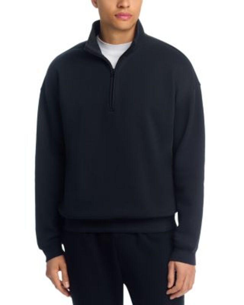 スキムズ メンズ アウター パーカー・スウェット ハーフジップ シャツ SKIMS Quarter Zip Sweatshirt Wash Onyx