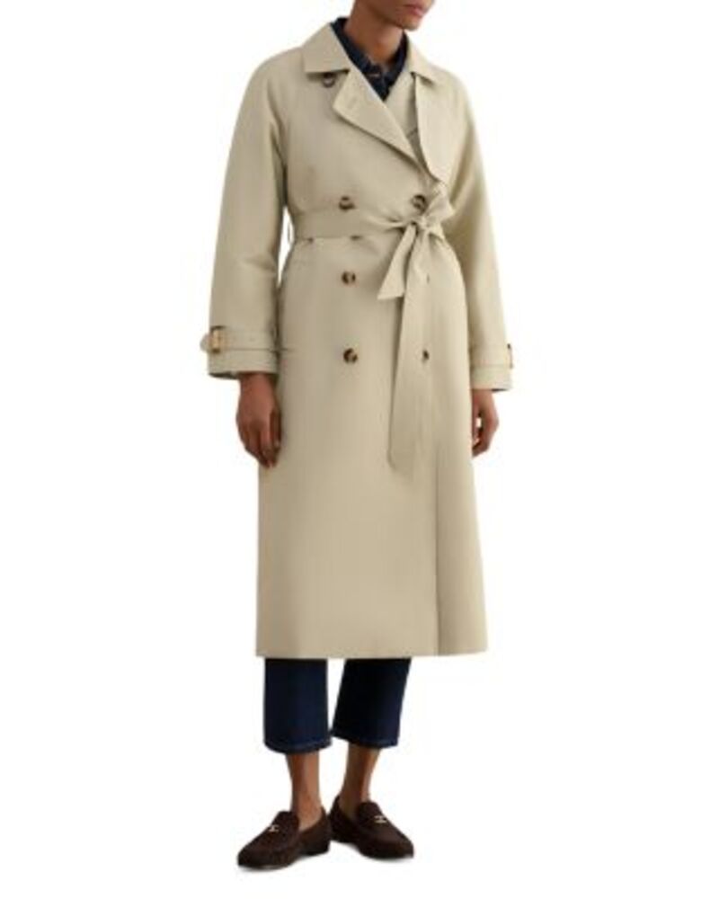 ホッブスロンドン レディース アウター コート HOBBS LONDON Riley Trench Coat Pale Sage セージ