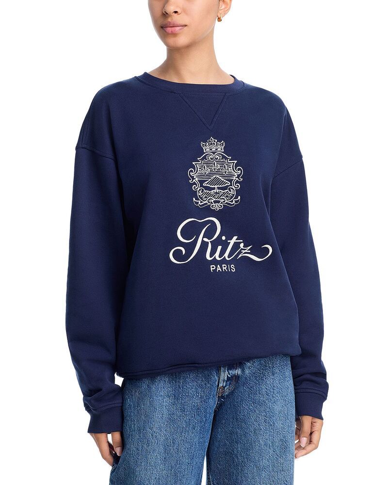 フレーム レディース アウター パーカー・スウェット シャツ FRAME Ritz Unisex Sweatshirt Dark Navy ネイビー