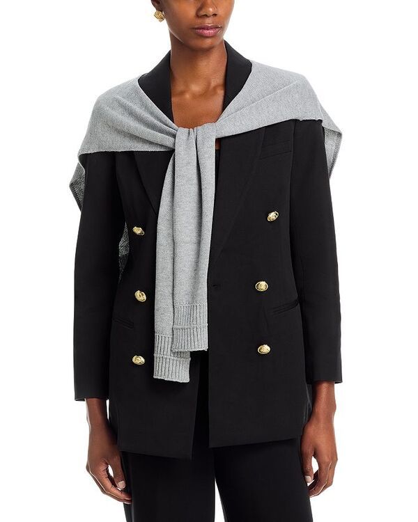 デレクラムテンクロスバイ レディース アウター ジャケット・ブルゾン ジャケット Derek Lam 10 Crosby Walter Double Breasted Jacket with Shrug BlackVapor ブラック 45,480円
