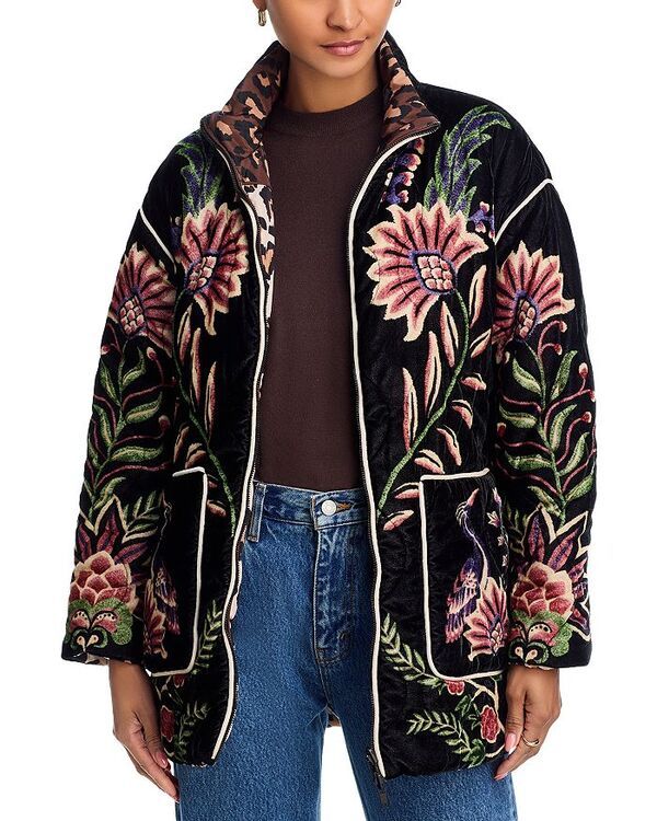 ファーム レディース アウター ジャケット・ブルゾン ジャケット FARM Rio Reversible Marvelous Garden Puffer Jacket Marvelous