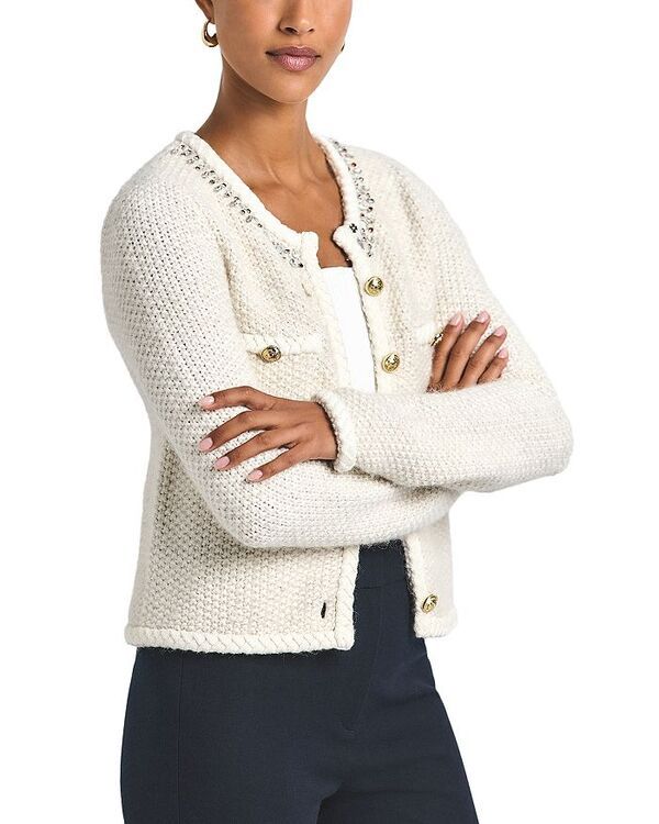 デレクラムテンクロスバイ レディース アウター ジャケット・ブルゾン カーディガン ジャケット Derek Lam 10 Crosby Zaria Cardigan Jacket Cream クリーム