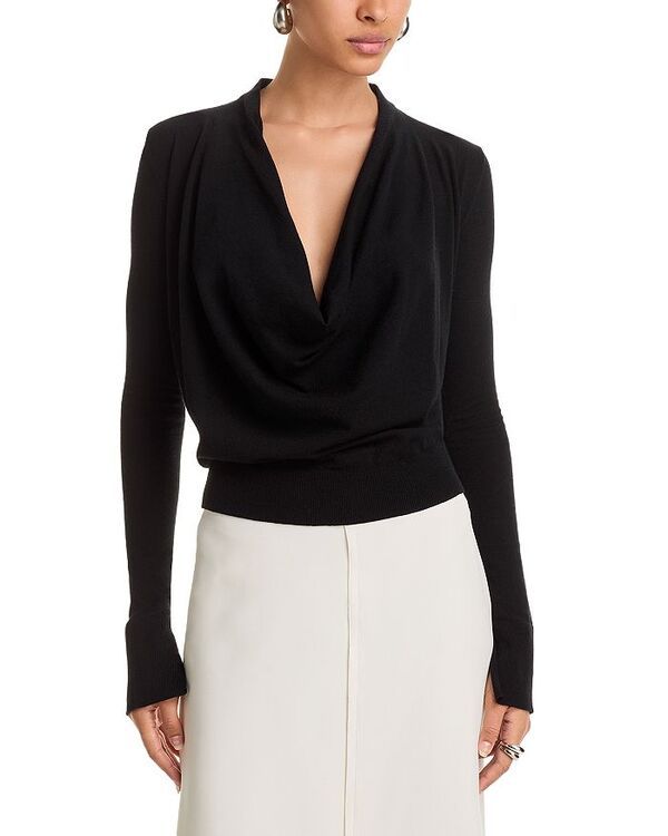 シムカイ レディース トップス シャツ SIMKHAI Natia Cowl Neck Top Black ブラック 58,080円