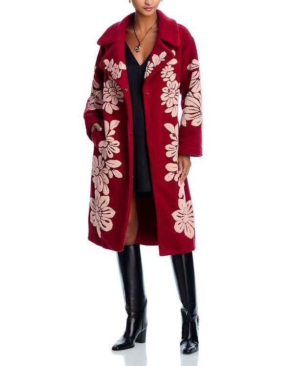ファーム レディース アウター コート フリース FARM Rio Bold Flowers Fleece Coat Bold Flower