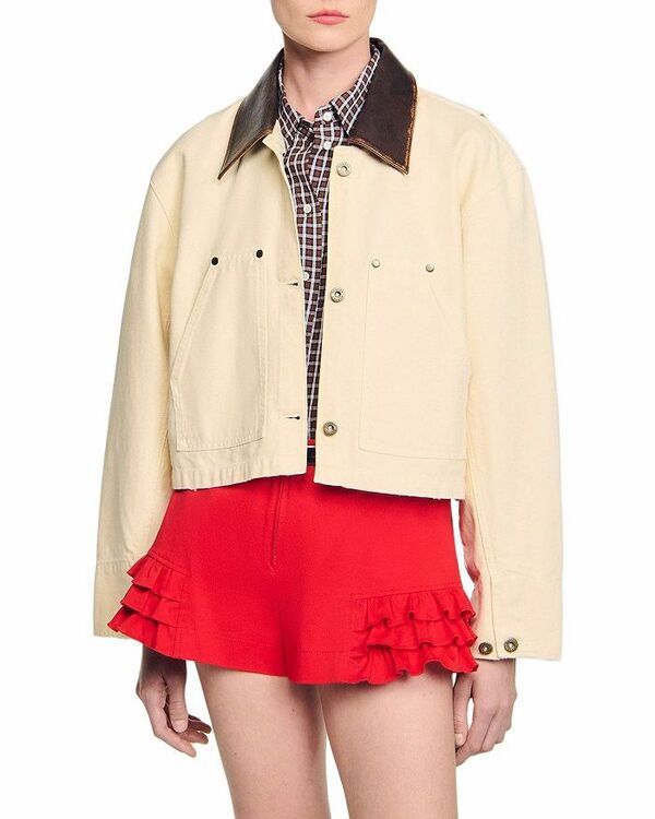 サンドロ レディース アウター ジャケット・ブルゾン ジャケット Sandro Workwear Jacket Ecru エクリュ 55,080円