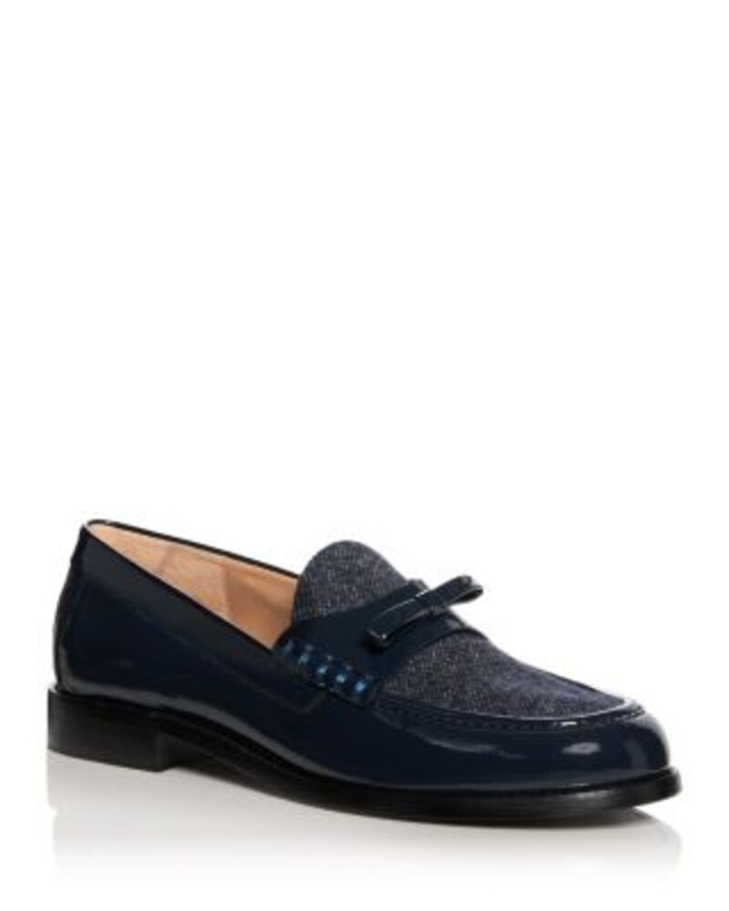 スチュアート ワイツマン レディース シューズ スリッポン・ローファー Stuart Weitzman Womens Lottie Bow Loafers Nice Blue ブルー