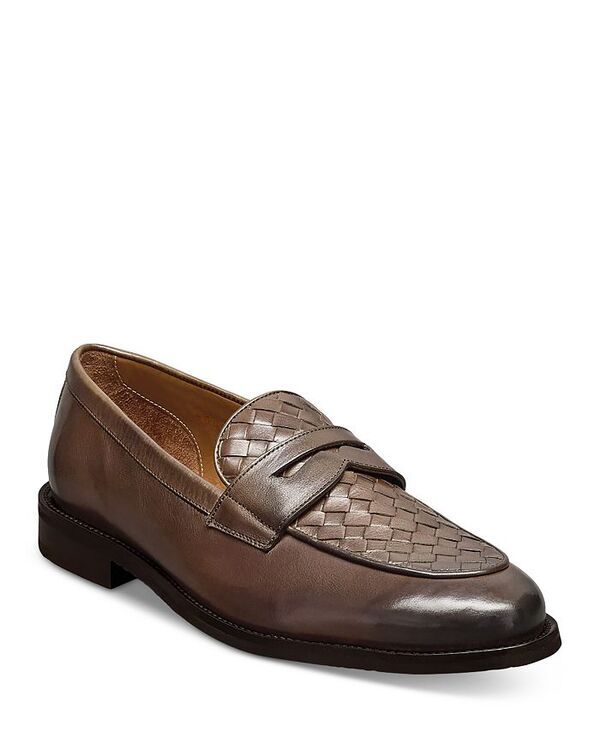 アレン エドモンズ メンズ シューズ スリッポン・ローファー レザー ローファー Allen Edmonds Mens Como Leather Woven Slip On Loafers Dark Brown ブラウン