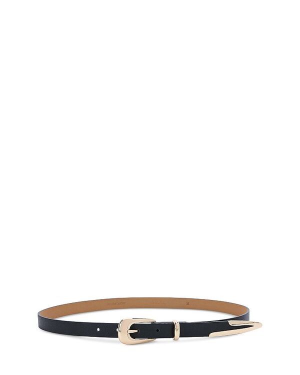 エティカ レディース アクセサリー ベルト レザー Ettika Womens Modern Saddle Leather Belt Black ブラック