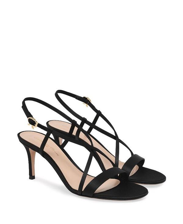 ジャンヴィト ロッシ レディース シューズ サンダル Gianvito Rossi Womens Larisse 70 Sandals Black Fabric ブラック