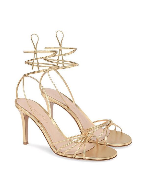 ジャンヴィト ロッシ レディース シューズ サンダル Gianvito Rossi Womens Gwyneth 85 Sandals Gold Nappa Leather ゴールド 139,400円