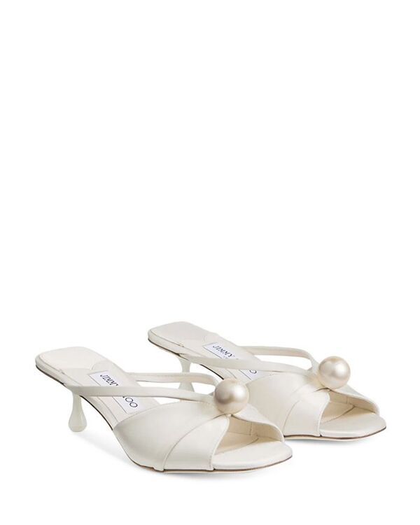 ジミーチュー レディース シューズ サンダル Jimmy Choo Womens Siva 50 Mule Sandals IvoryWhite ホワイト