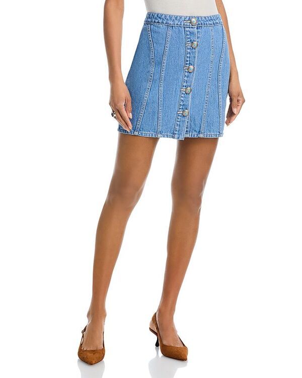 ラジャンス レディース ボトムス スカート ミニ LAGENCE Phia Seamed Button Mini Skirt Hartland