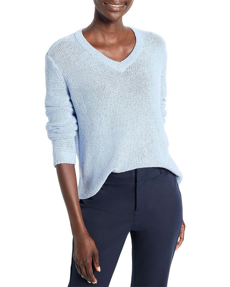 ニックプラスゾーイ レディース アウター ニット・セーター NICZOE Crimpy Cord Sweater Powder Blue ブルー