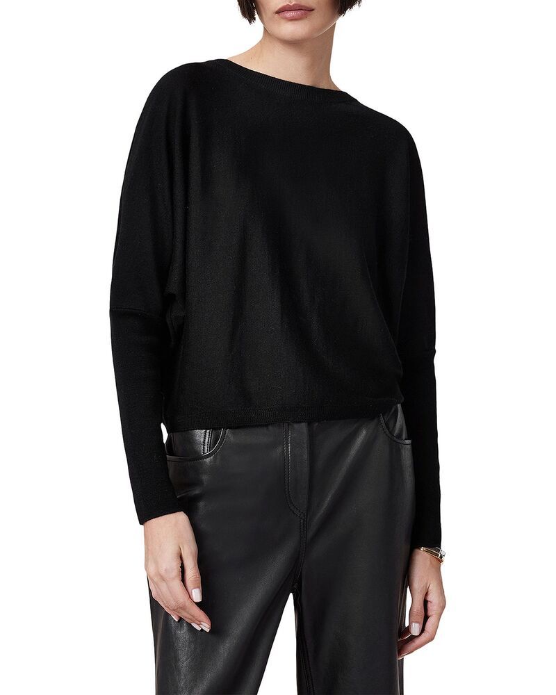 オールセインツ レディース アウター ニット・セーター ウール ALLSAINTS Julieana Wool Wrap Sweater Black ブラック