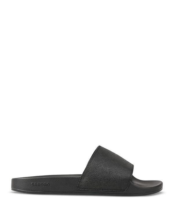 サンドロ メンズ シューズ サンダル レザー Sandro Mens Leather Sandals Black ブラック