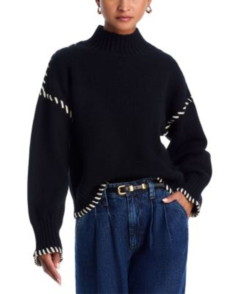 エン セゾン レディース アウター ニット・セーター En Saison Merrill Whip Stitch Sweater Black ブラック