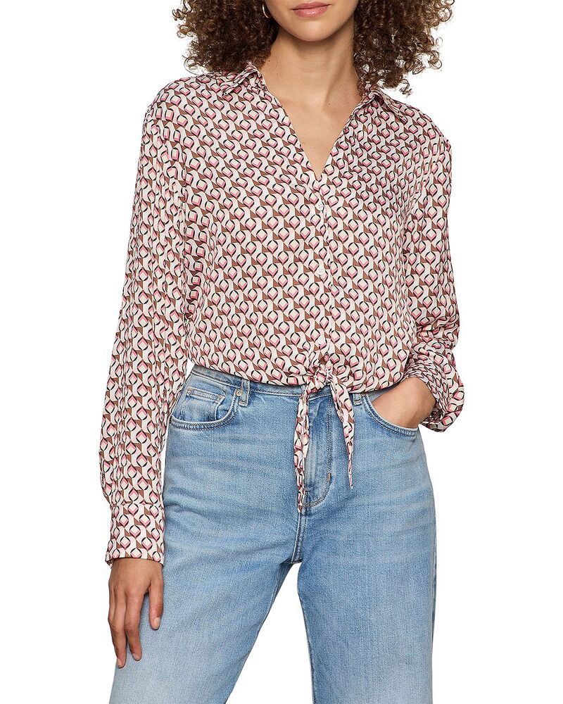 サンクチュアリー レディース トップス シャツ Sanctuary Lover Tie Hem Shirt Petal Grid