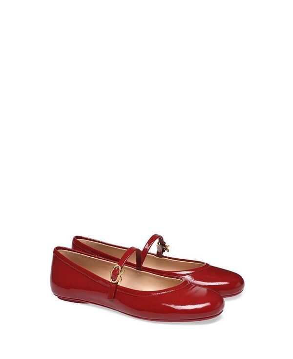 ジャンヴィト ロッシ レディース シューズ パンプス Gianvito Rossi Womens Carla Flats Red Leather レッド