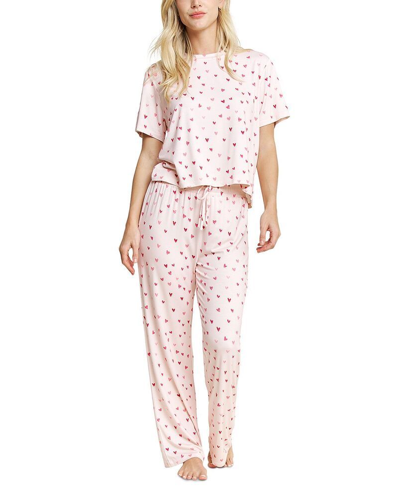ハニーデュー インティメッツ レディース アンダーウェア ナイトウェア プリント Honeydew Printed Pajama Set Marzipan Hearts
