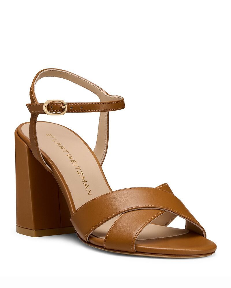 スチュアート ワイツマン レディース シューズ サンダル ヒール Stuart Weitzman Womens Alyssa 85 Block Heel Sandals Boho Tan タン