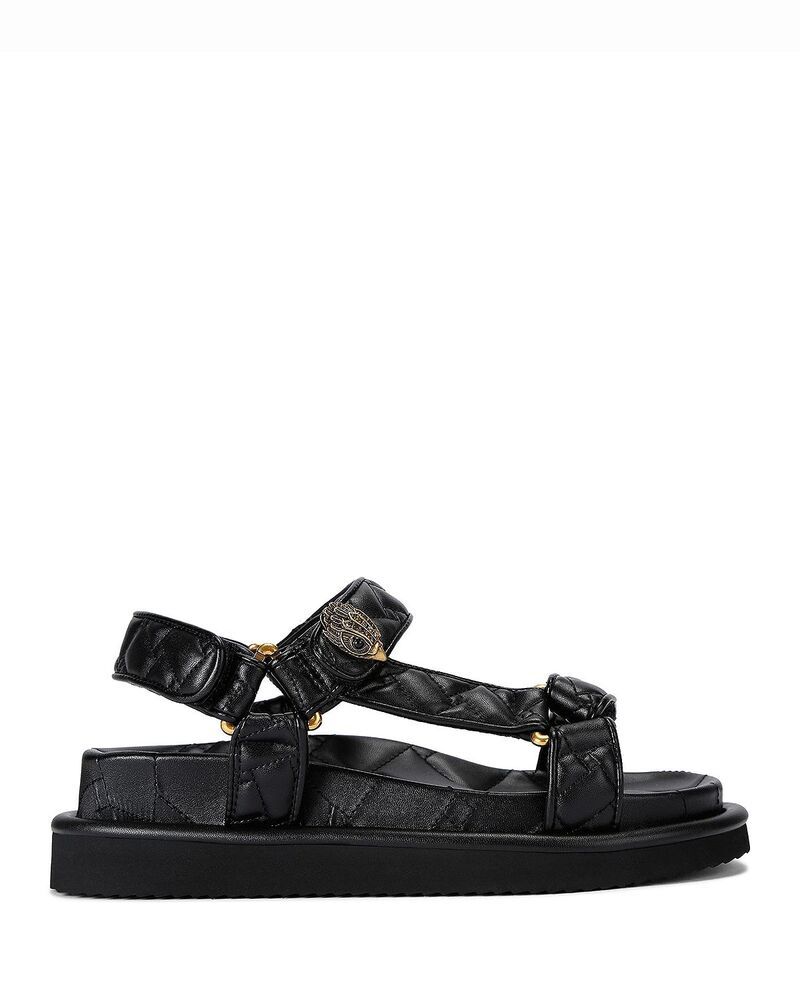 カートジェイガーロンドン レディース シューズ サンダル キルティング KURT GEIGER LONDON Womens Orson Quilted Sandals Black ブラック