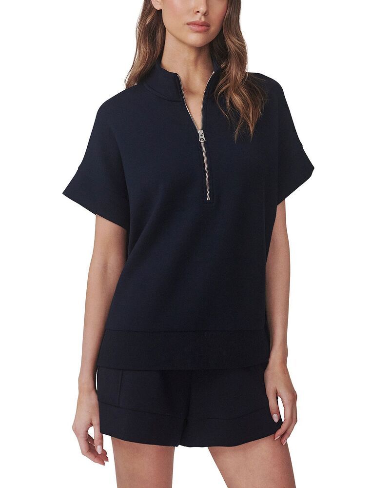 バーレイ レディース アウター パーカー・スウェット シャツ Varley Ritchie Short Sleeve Sweatshirt Navy ネイビー