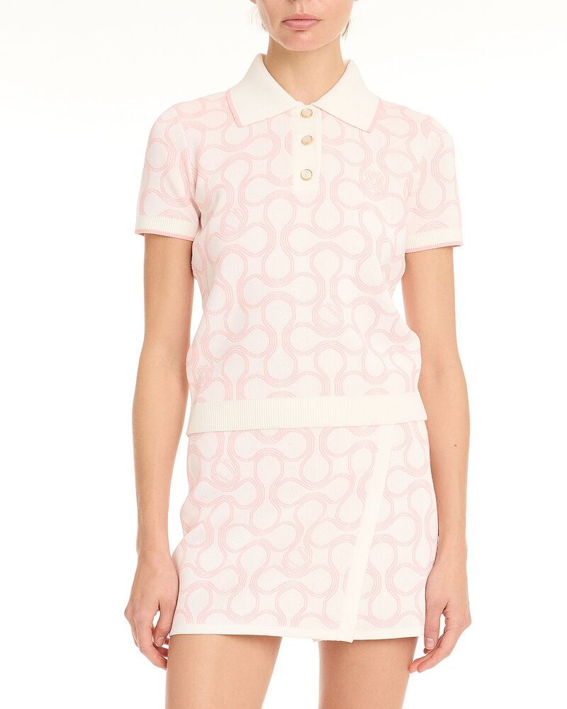 カサブランカ レディース トップス ポロシャツ Casablanca Optic Dropolo Shirt Optic Drop