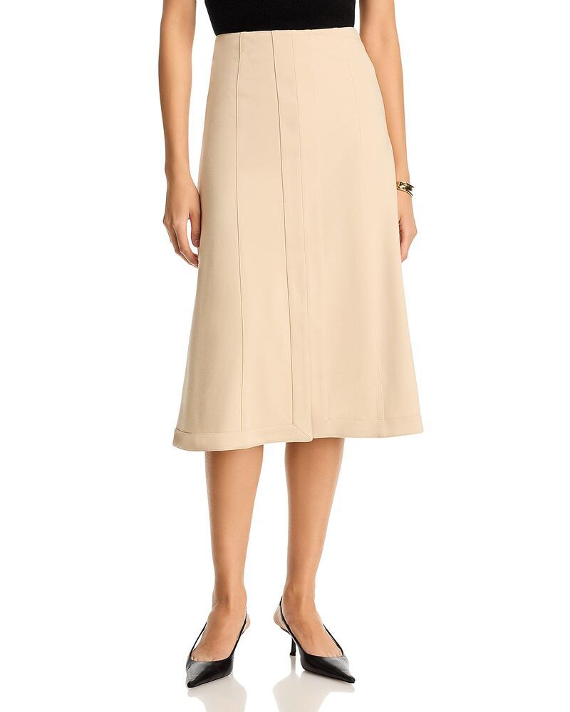 ミソック レディース ボトムスカート A ライン Misook Slit Front A Line Skirt Biscotti 42,120円