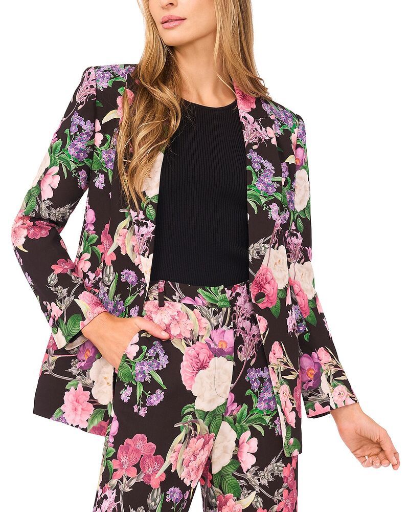 テッドベーカー レディース アウター ジャケット・ブルゾン フラワー柄 ブレザー フラワー Ted Baker Arden Floral Notch Collar Blazerich Black ブラック