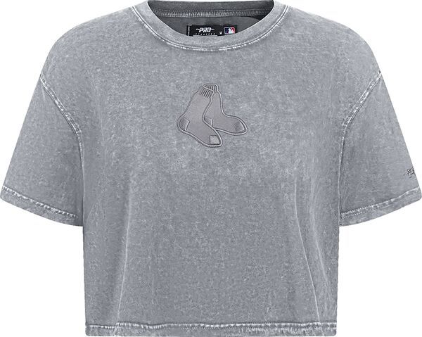 プロスタンダード レディース トップス Tシャツ トール Pro Standard Womens Boston Red Sox Gray Crystallinenzyme Boxy Short Sleeve TShirt NoColor グレー