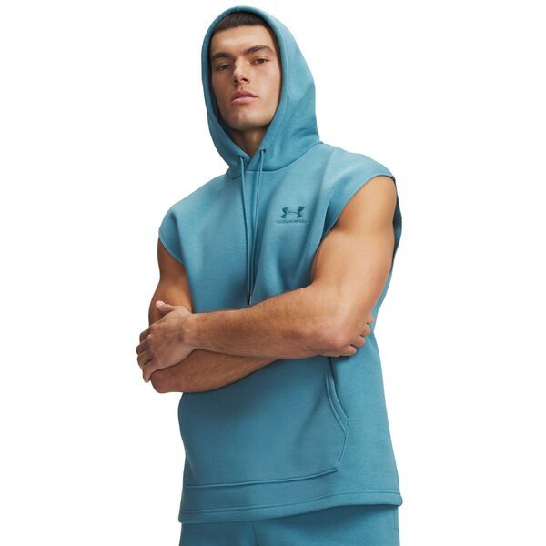 アンダーアーマー メンズ アウター パーカー・スウェット ノースリーブ フリース Under Armour Mens Icon Fleece Sleeveless Hoodie Boundless BlueBoundless Blue ブルー