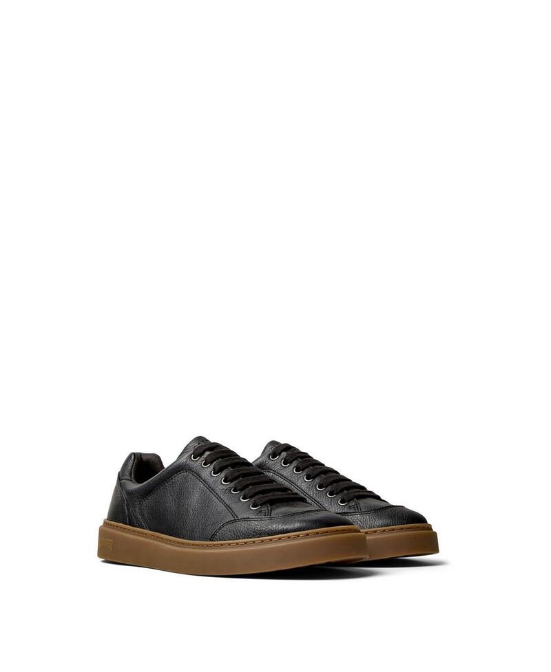 カンペール メンズ シューズ スニーカー レザー Camper Mens Runner Twentyfive Leather Sneakers Black ブラック