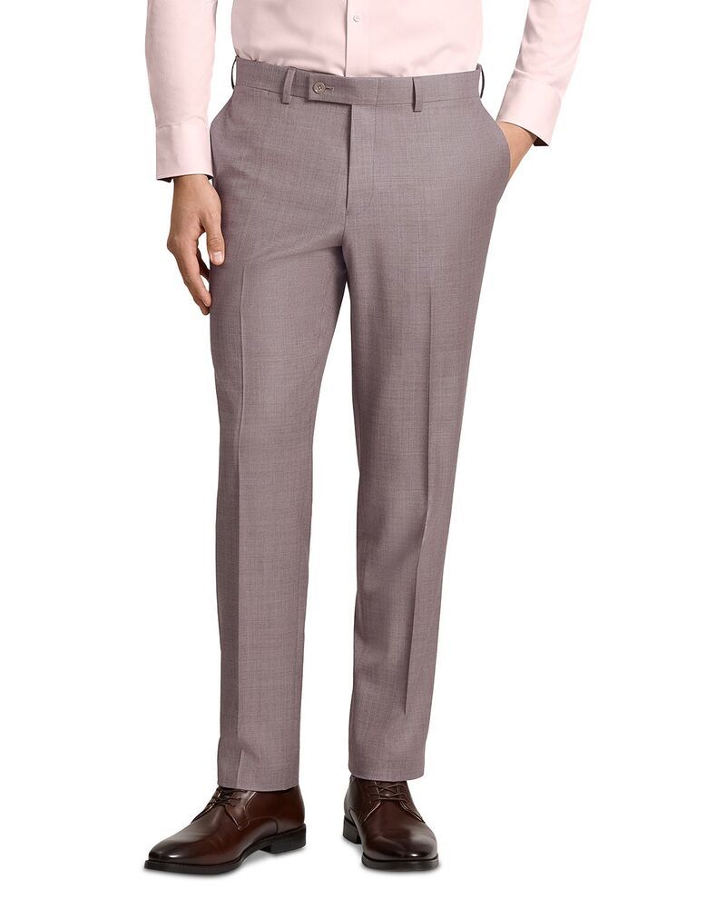 テッドベーカー メンズ ボトムス カジュアルパンツ Ted Baker Winter Modern Fit Sharkskin Mauve Suit Pants Mauve