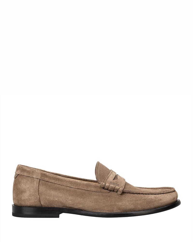 ボス メンズ シューズ スリッポン・ローファー スエード BOSS Mens Tevan Beige Suede Loafers Medium Beige ベージュ
