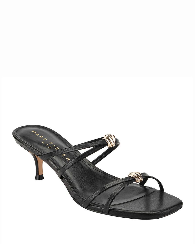 マーク・フィッシャー レディース シューズ サンダル Marc Fisher LTD Womens Baizel Slip On Square Toe Dressandals Black 001 ブラック