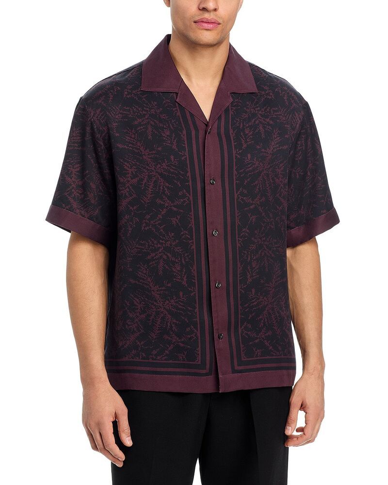 フューゴ メンズ トップス シャツ オーバーサイズフィット HUGO Espinoversized Fit Paisley Shirt Open Brown ブラウン