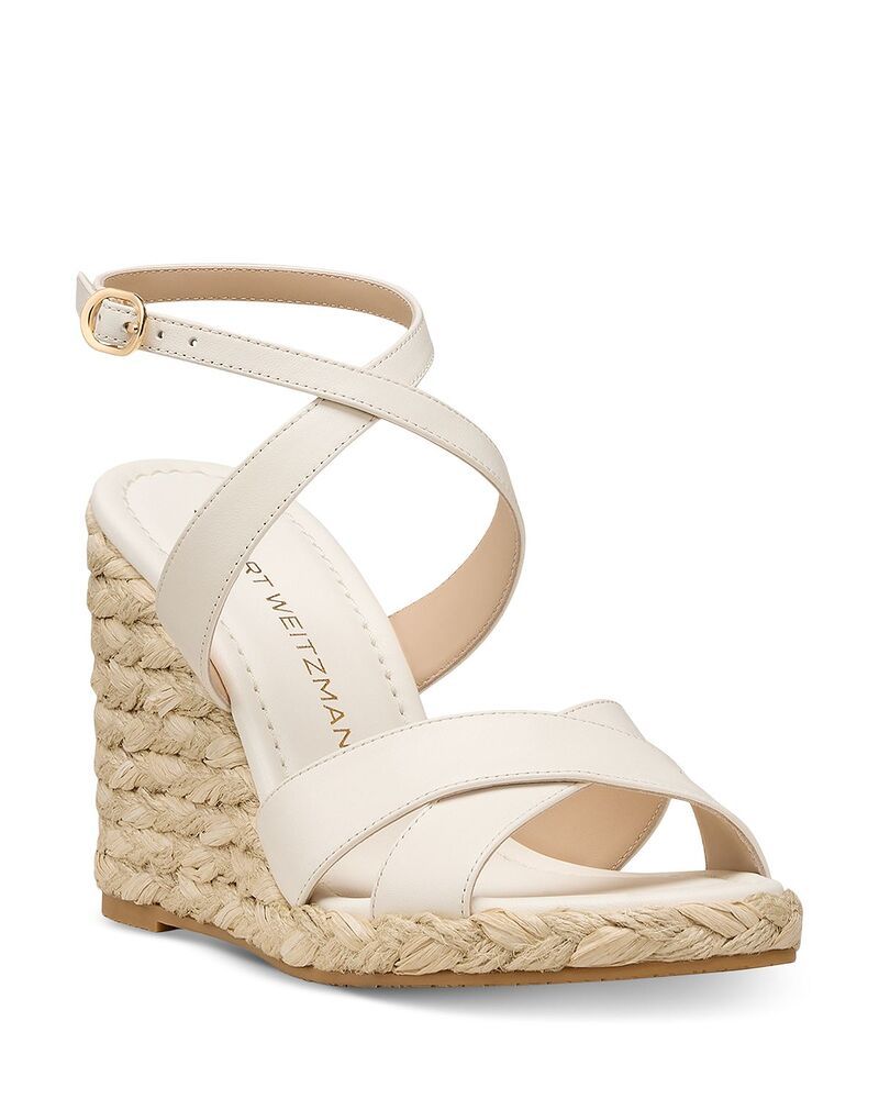 スチュアート ワイツマン レディース シューズ サンダル Stuart Weitzman Womens Alyssa Espadrille Wedge Sandals Cream クリーム