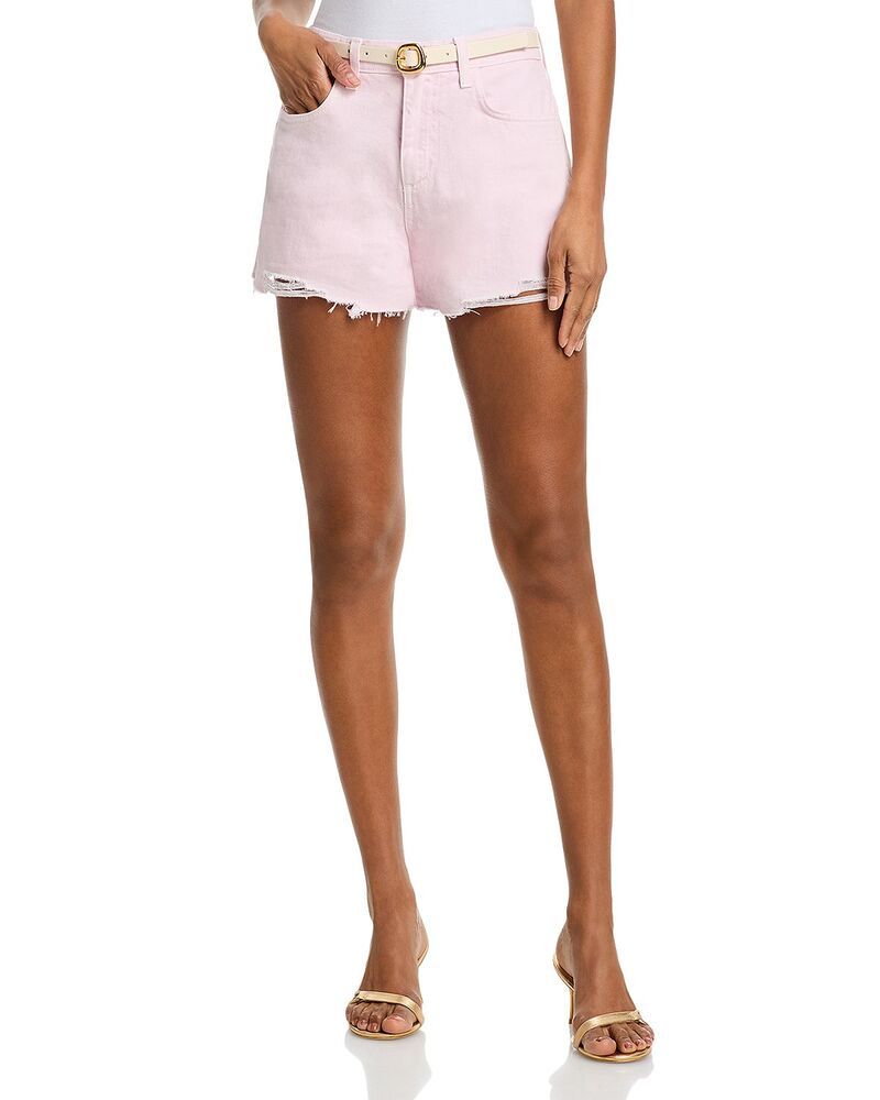 ラジャンス レディース ボトムス ハーフパンツ・ショーツ ショートパンツ LAGENCE Beck High Rise Shorts Icy Lilac ライラック