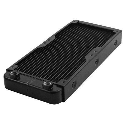 uxcell 18本パイプアルミニウム熱交換器ラジエーター水冷ラジエーター PC CPU 水冷システムコンピュータ 240p 長さ27cmkk