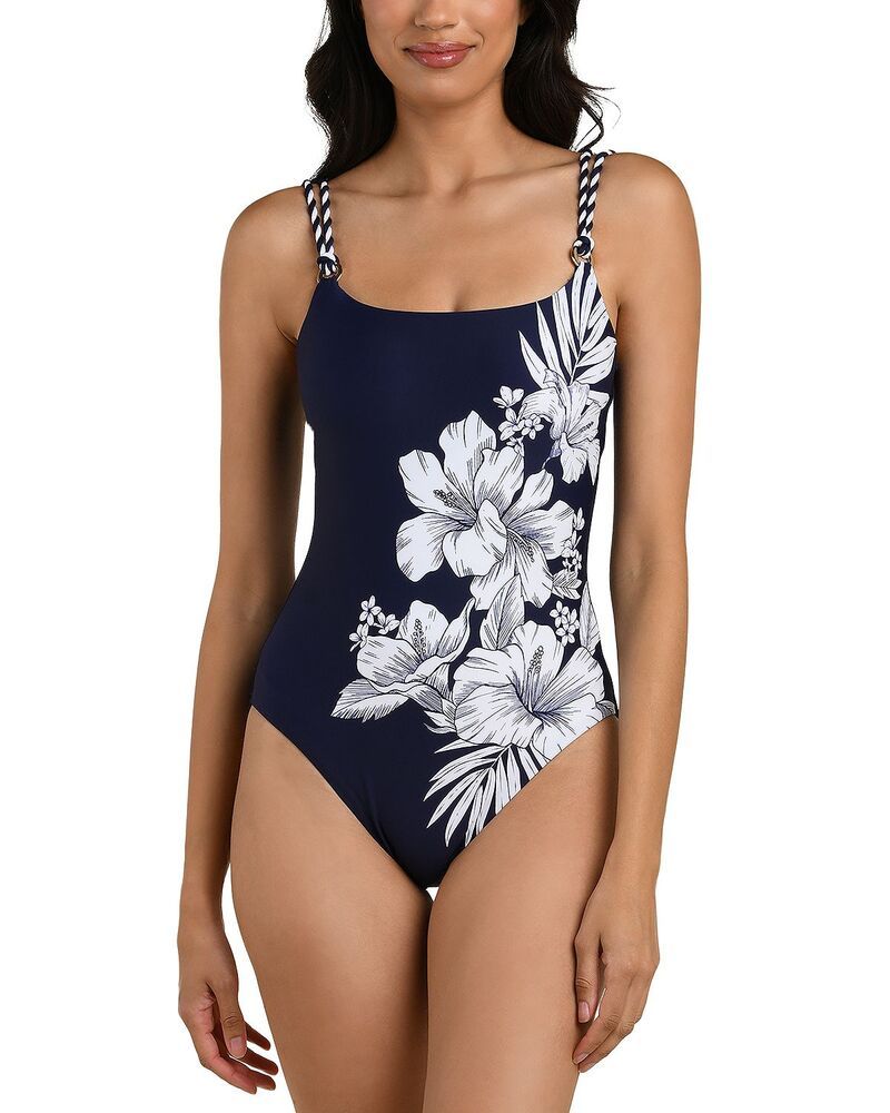 ラブランカ レディース 水着 上下セット La Blanca Mariner Lingerie One Piece Swimsuit Indigo インディゴ