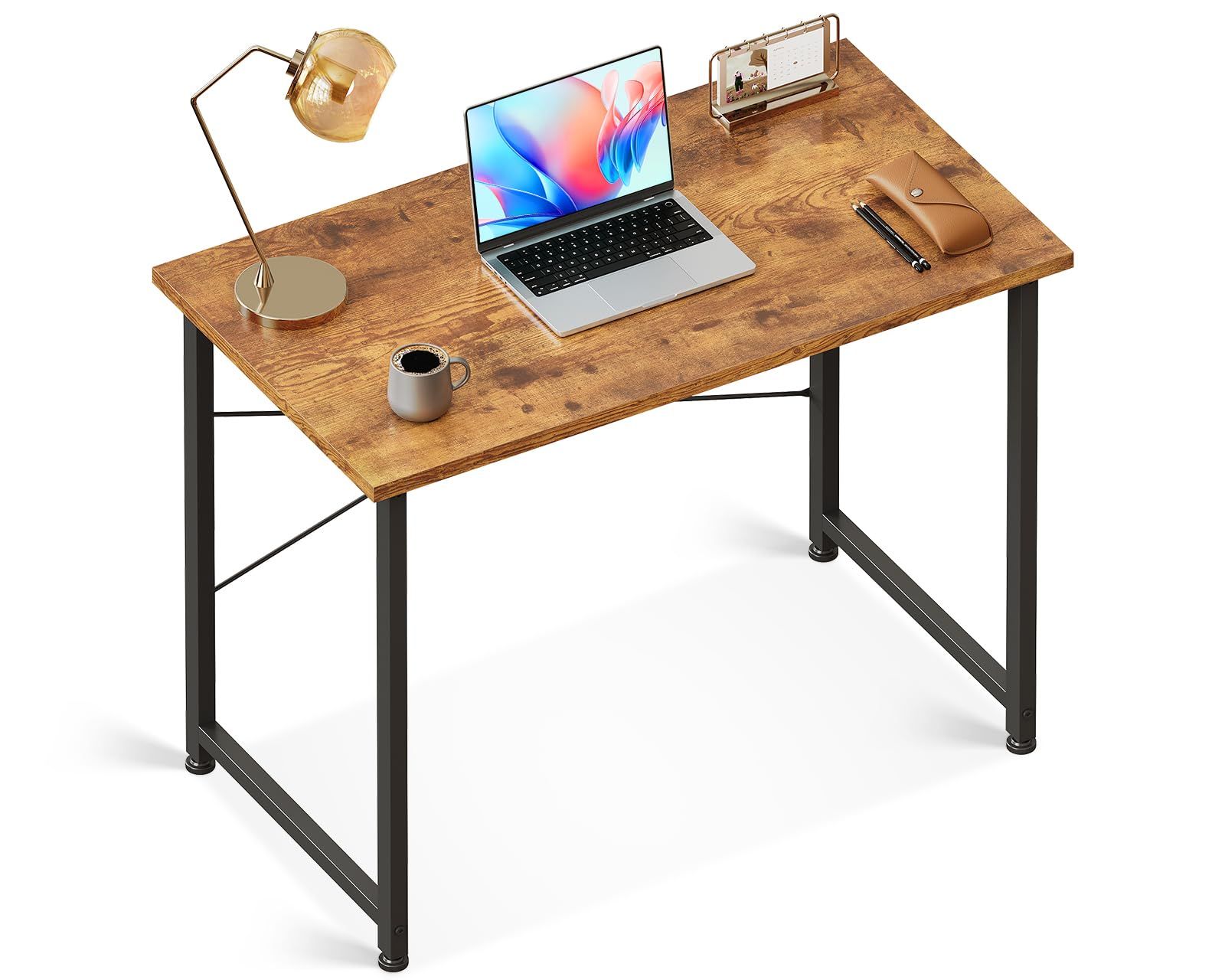 ☆新品☆AODK デスク 机 pcデスク 幅80cm パソコンデスク小さい computer desk ゲーミングデスク 学習机 コンパクト 在宅ワーク おしゃれ 組立簡単 ビンテージ 43691afa
