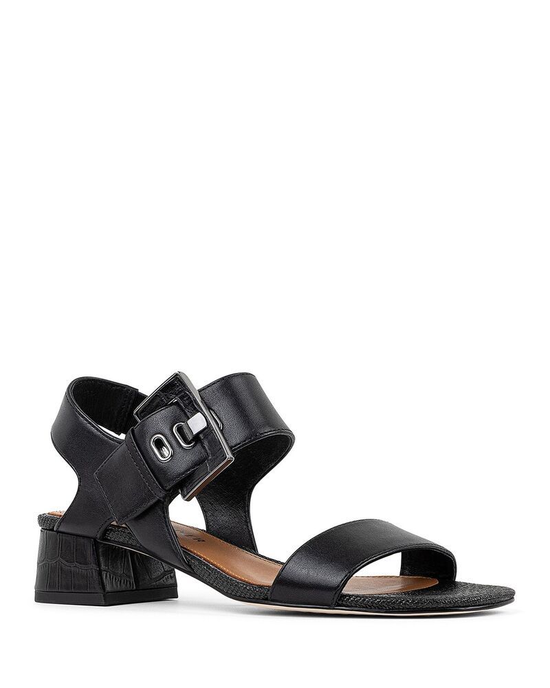 ドナルドプリネール レディース シューズ サンダル アンクル ヒール Donald Pliner Womens Ankle Strap Slingback Higheel Dressandals Black ブラック