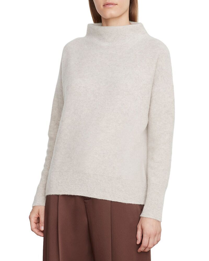 ヴィンス レディース アウター ニット・セーター スタンドネック Vince Boiled Cashmere Funnel Neck Sweater Marble