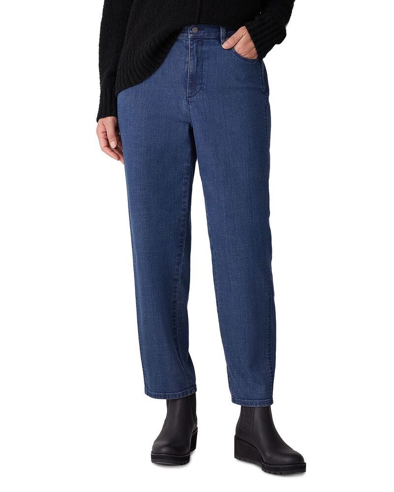 エイリーンフィッシャー レディース ボトムス カジュアルパンツ アンクル Eileen Fisher Ankle Lantern Pants Medium Indigo インディゴ