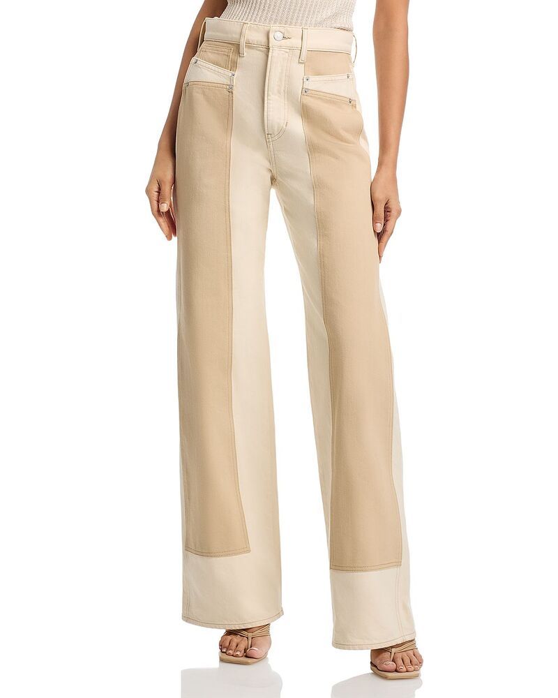 ヴェロニカ ベアード レディース ボトムス デニムパンツ ワイドレッグ ジーンズ Veronica Beard Taylor High Rise Wide Leg Jeans in EcruSto Ecru Sto エクリュ