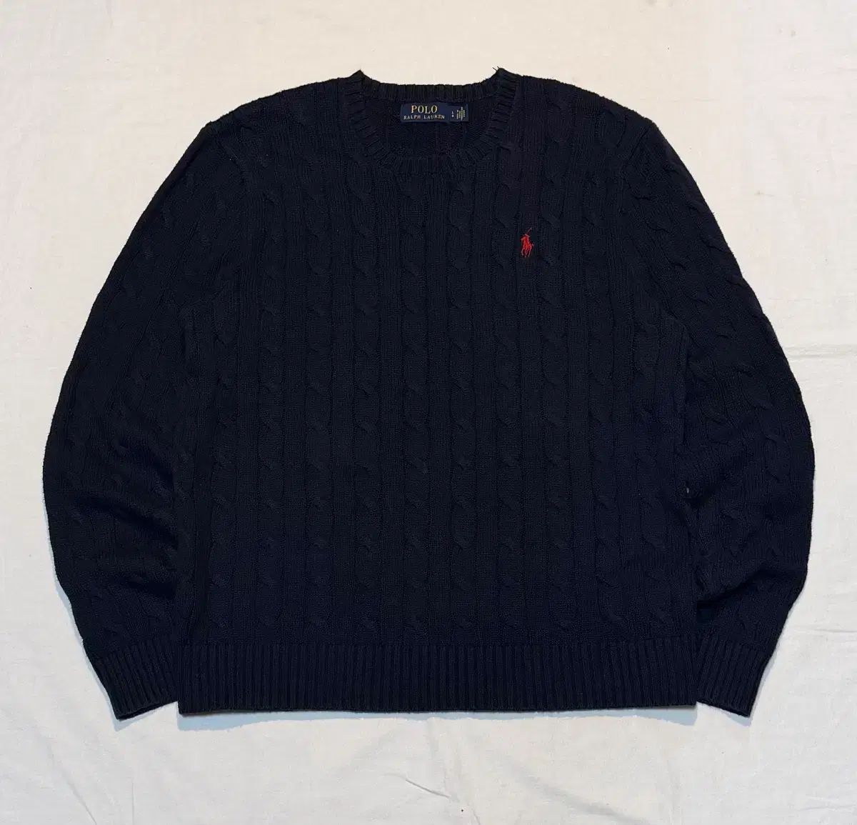 ポロ ラルフローレン ケーブル編み ニット ネイビー 8,073円